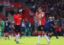 Southampton's Ross Stewart during the Premier League match between Southampton and Manchester United at St Mary's Stadium.