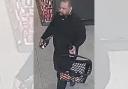 CCTV footage of a man police would like to speak to after a shoplifting incident at Aldi in Chandler's Ford