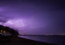 A lightning strike over Southampton