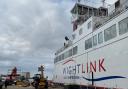 The Wight Sky was the first to undergo maintenance at Hythe Shipyard