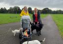 Friends Charlotte Terry (left) and Kerrie Stafford in Riverside Park