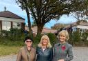 From left: Sylvia Roverato, Elaine Grainger and Countess Mountbatten at opening of hospital car park