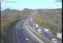 Traffic builds on the M3 due to incident