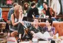 Jennifer Aniston, Matthew Perry, and Courteney Cox in Year 4 of Friends