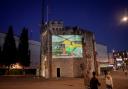 The Bargate is transformed into a cinema screen by HIOWAA