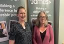 Michelle Jeffery, Business Development Manager, and Tania Marsh, Chief Executive, at the Society of St James.