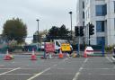 Roadworks at Civic Centre junction