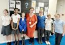 Science lead Emma Bocock with pupils