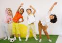 Children exercising to stay healthy