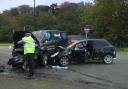 A crash on Mountbatten Way has caused traffic to become gridlocked