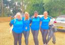 New Milton team members on the charity walk