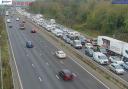 Delays are building on the M27 after a morning incident.