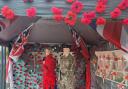 The Remembrance display at Sunnybank House in Eastleigh