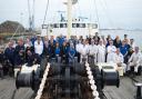 Volunteers aboard the Steamship Shieldhall, which provides pleasure trips in the Solent area every summer