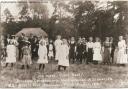 The 100 yards girls race in 1913. Photo property of Bitterne Local History Society