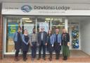 The Dawkins & Lodge Opticians team with Mr Dawkins (centre)