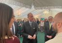 His Royal Highness The Duke of Edinburgh presented the award the the Ahmed Tea team