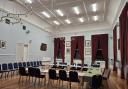 Inside Romsey's town hall.