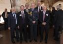 (Left to Right) Royston Smith, John Hannides, Paul Beaver, Air Chief Marshall Sir Richard Knighton (CAS), Mike James and Air Marshall Black Roberston