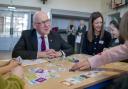 John Swinney was speaking as he visited a primary school in Edinburgh (Jane Barlow/PA)