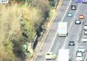 One lane closed after crash on M3 causes major delays