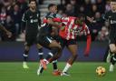 Southampton's Joe Aribo during the Premier League match between Southampton and Liverpool at St