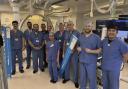 The UHS surgical team which worked on the first AVEIR DR procedure