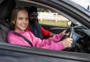 A young driver on a lesson