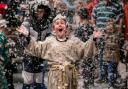 Snow at St Luke's carol service in 2022