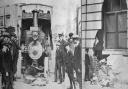 Southampton and District Pictorial showed the damage caused to the Nationa; Provincial Bank when it was hit by a steam tractor.