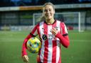 Emma Thompson during the Women’s League Cup match between Portsmouth Women and Southampton FC