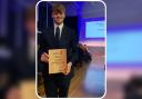 First Beaulieu River apprentice Oli Rickard with his award