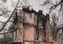 Contractors have begun to demolish the facade of the Lyndhurst Park Hotel, which is being replaced by almost 80 homes