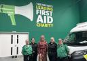 Dame Caroline Dinenage MP with St John Ambulance volunteers