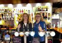 Liberal Democrat MP for Eastleigh, Liz Jarvis with pub landlady Lorraine Reeves