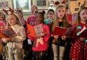 The Nursling Primary School choir at The Four Horseshoes