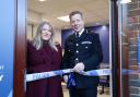 PCC Donna Jones and Chief Constable Scott Chilton at the recent reopening of Yateley Police Station