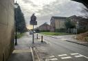 The traffic calming measure on Eling Road