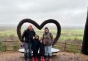 Standing on top of one of the balls at Sandy Balls in the New Forest