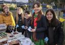 Children and parents enjoyed the cakes at the event