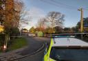 The police cordon in Netley