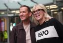 BBC Radio 2 presenters Zoe Ball and Scott Mills leaving Wogan House in central London (James Manning/PA)