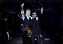 Sir Paul McCartney welcomed his former Beatles bandmate Sir Ringo Starr to the stage on Thursday night (MPL Communications/MJ Kim/PA)