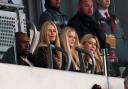 Claudia Schiffer in the stands watching the Premier League match between Brentford and Nottingham Forest at the Gtech Community Stadium (John Walton/PA)