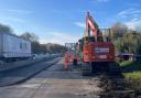 Crews working on the M27 resurfacing