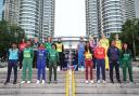 ICC Women's U19 T20 World Cup 2025 captains pose alongside the trophy in Kuala Lumpur, Malaysia © ICC 2023