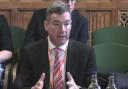 Lawrence Gosden was questioned at an inquiry in Parliament today, where he defended taking a six figure bonus.