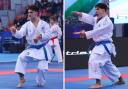 Tom competing during the competition