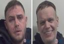Callum Knox, left, and Damian Smith, right, who have both been jailed for burglary.