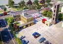 CGI of the planned refurbishment of Redbridge Fire Station, which has now been approved.